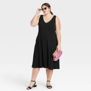 Sleeveless Rib Knit Ballet Dress